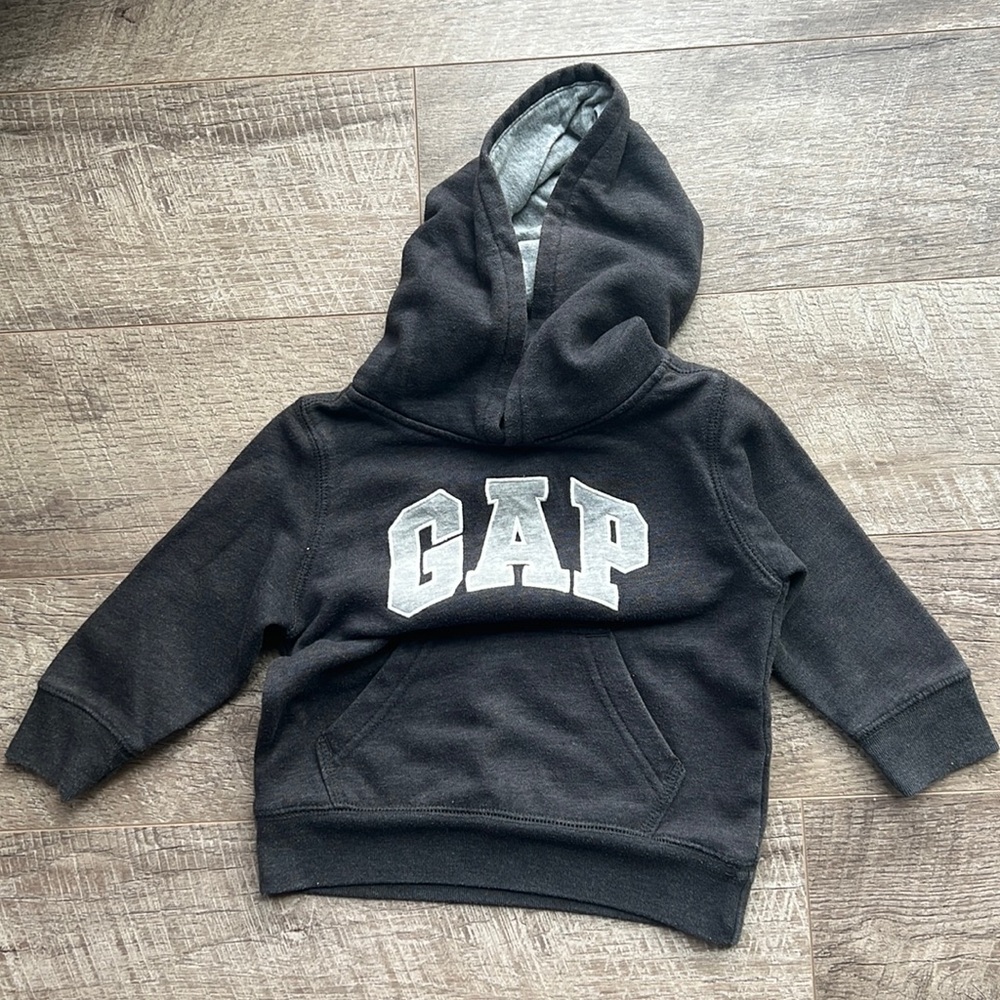 Gap hoodie boys toddler gray 18-24 months